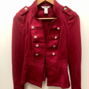 Red military Blazer